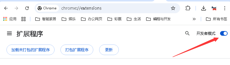 开启开发者模式示意图
